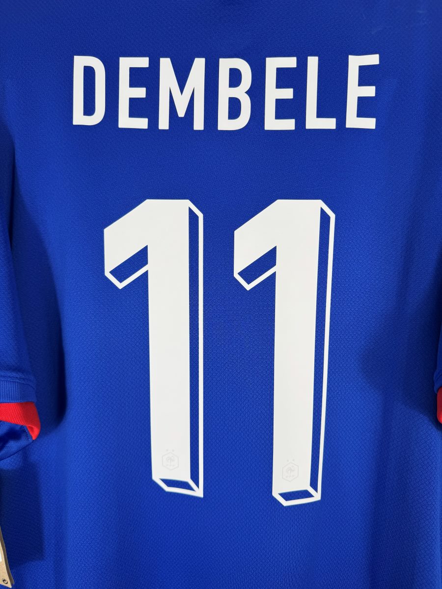 Maillot France 2024 Domicile - détail flocage Dembelé 11