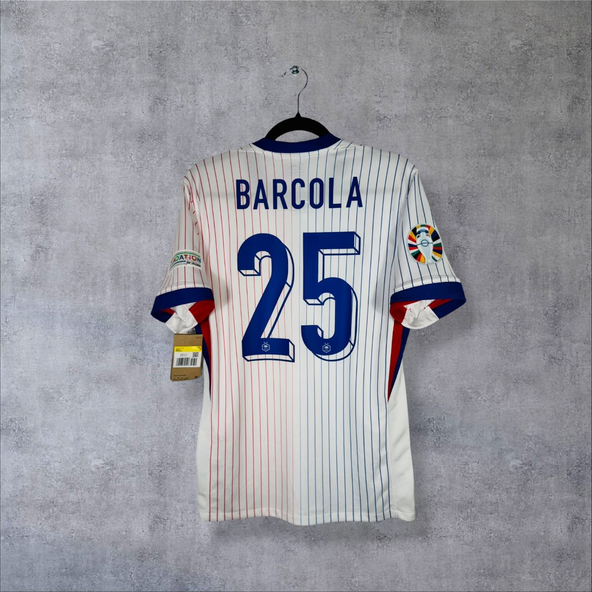 Maillot France 2024 Extérieur Barcola 25 - dos flocage