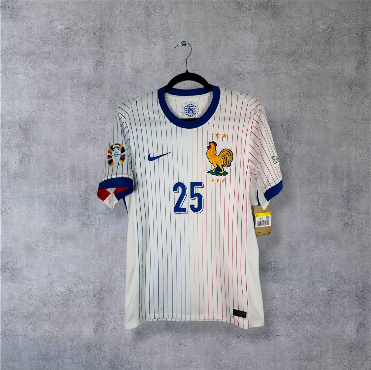 Maillot France 2024 Extérieur - face coq FFF