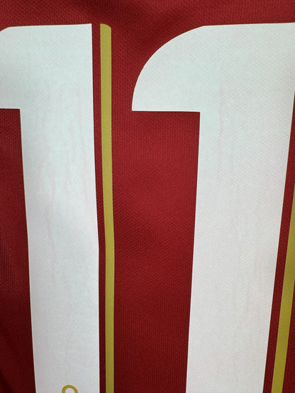 Micro usure sur le numéro 11 du dos, maillot Galatasaray domicile 2019-2020
