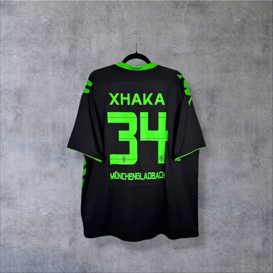 Flocage Xhaka numéro 34 sur maillot Borussia Mönchengladbach 2013-2014 Third