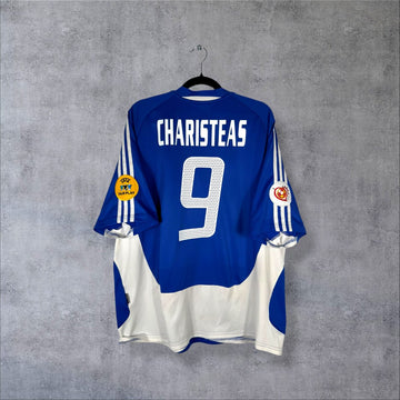 Maillot Grèce 2004 Domicile - Charisteas N°9 (XXL)