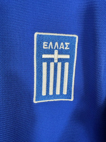 Écusson brodé ΕΛΛΑΣ de la fédération hellénique sur le maillot Grèce 2004 domicile