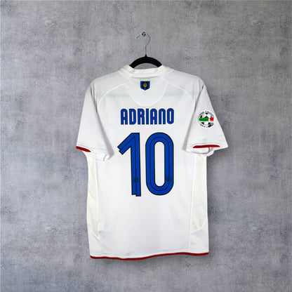 Flocage Adriano numéro 10 sur maillot Inter Milan 2007-2008