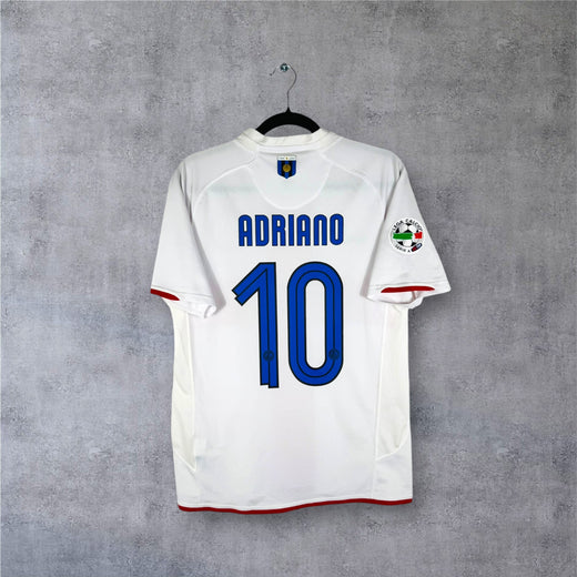 Maillot Inter Milan 2007-2008 Extérieur Centenaire - Adriano N°10 (S)
