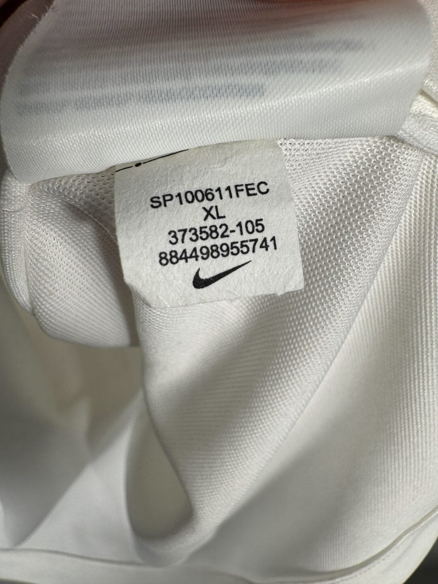 Étiquette Nike code 373582-105 taille XL, maillot extérieur Inter Milan 2009-2010