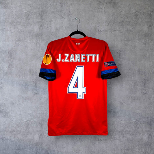 Flocage Zanetti numéro 4 sur maillot Inter Milan 2012-2013