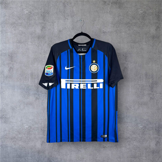 Maillot authentique Inter Milan 2017-2018 Domicile Nike vue de face