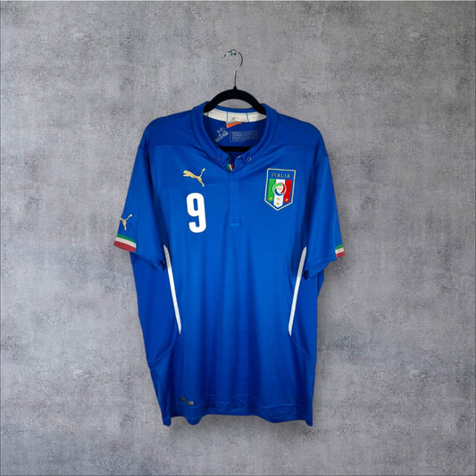 Maillot authentique Équipe d'Italie 2014-2015 Domicile Puma vue de face