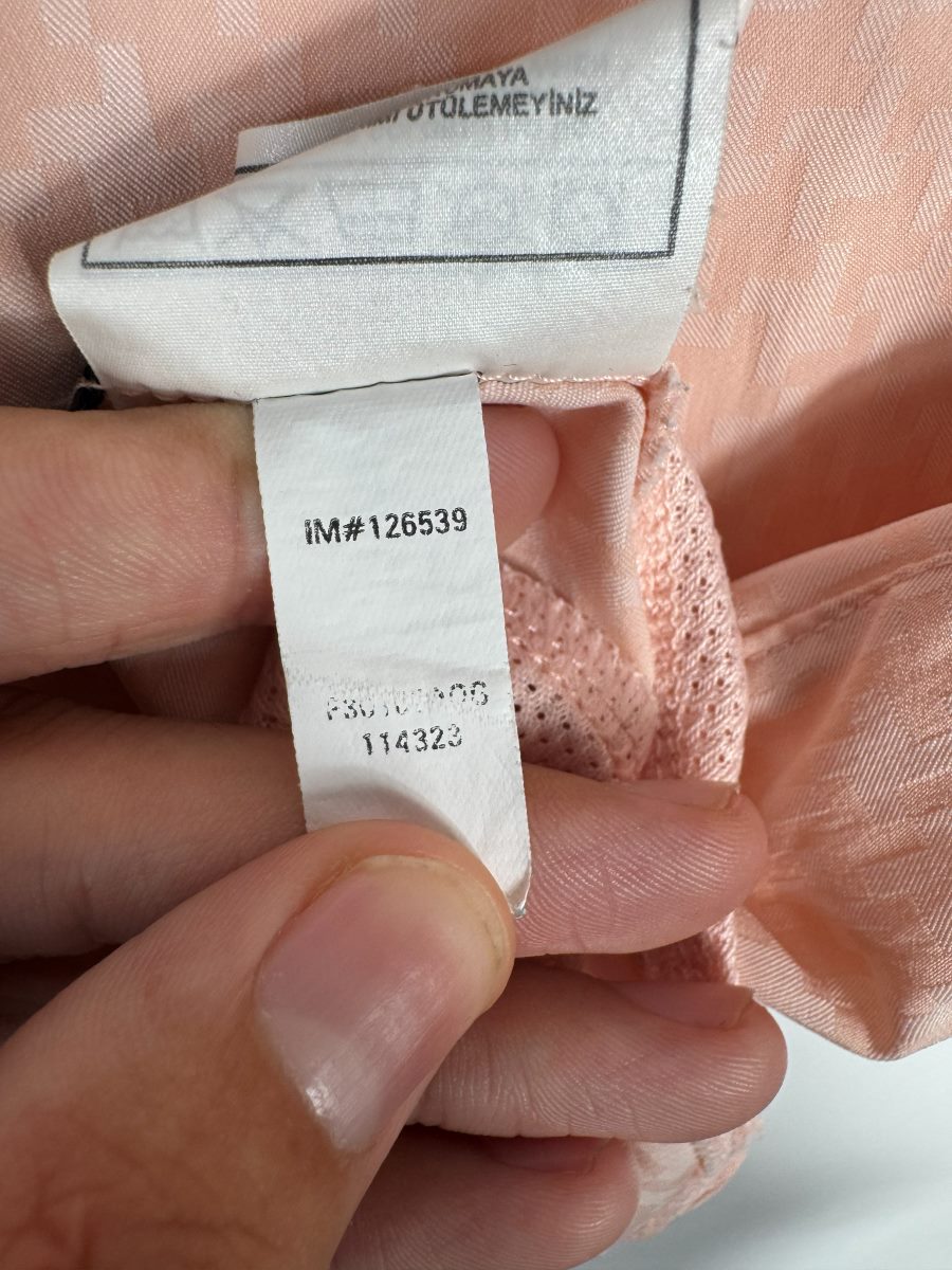 Étiquette intérieure Nike d'origine du maillot Juventus 2003-2004 extérieur taille S