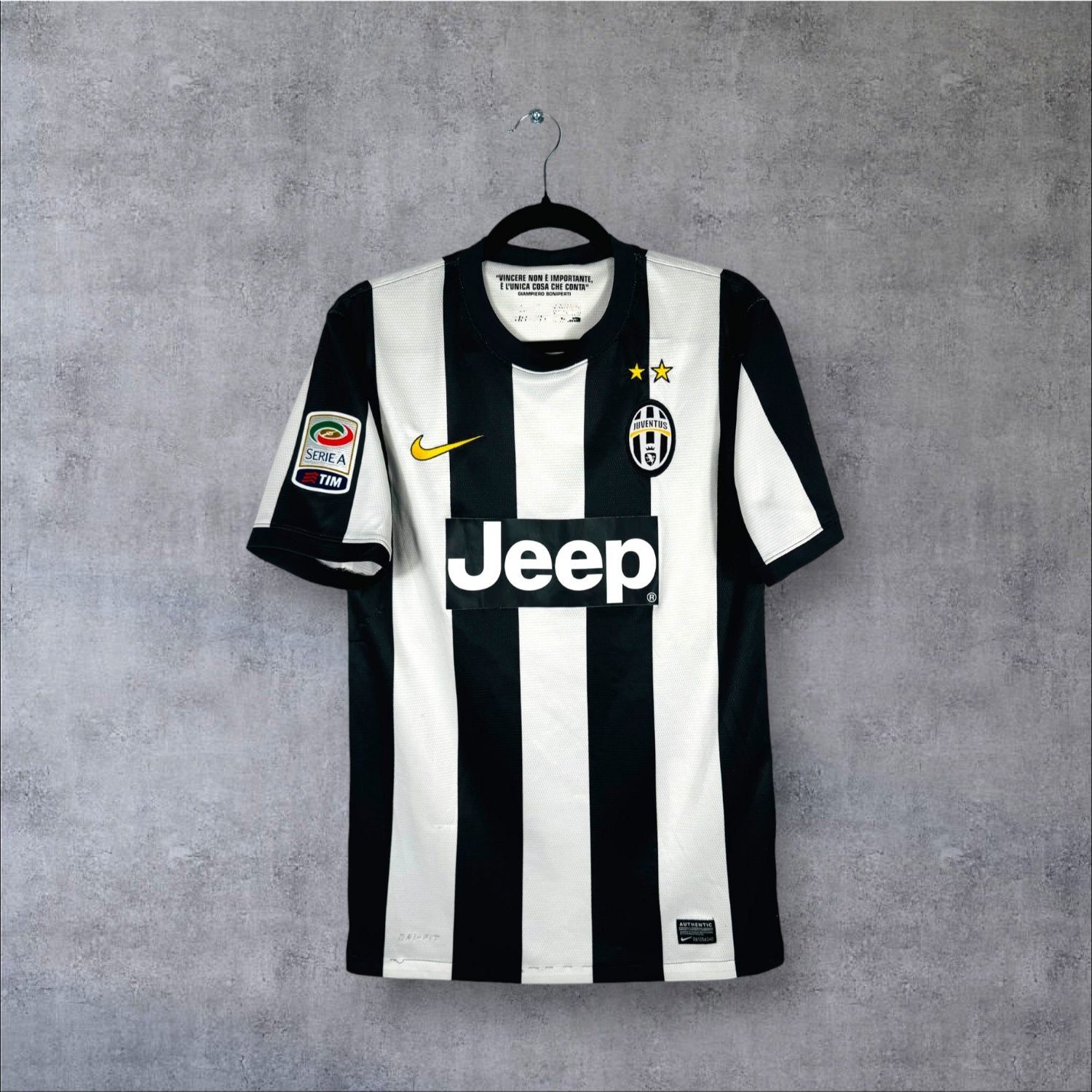 Maillot authentique Juventus 2012-2013 Domicile Nike vue de face (Jeep)