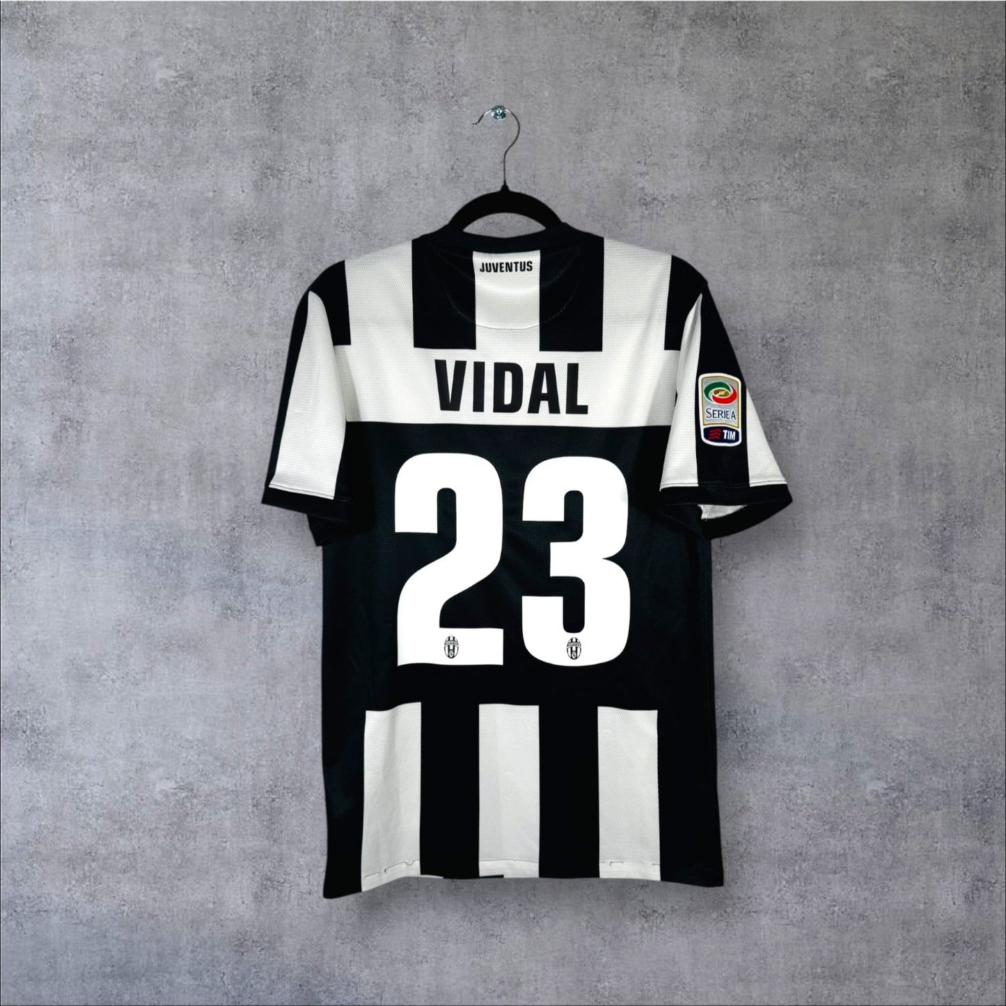 Flocage Vidal numéro 23 sur maillot Juventus 2012-2013 Domicile