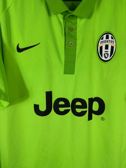Détail de l'écusson de la Juventus et du logo Nike