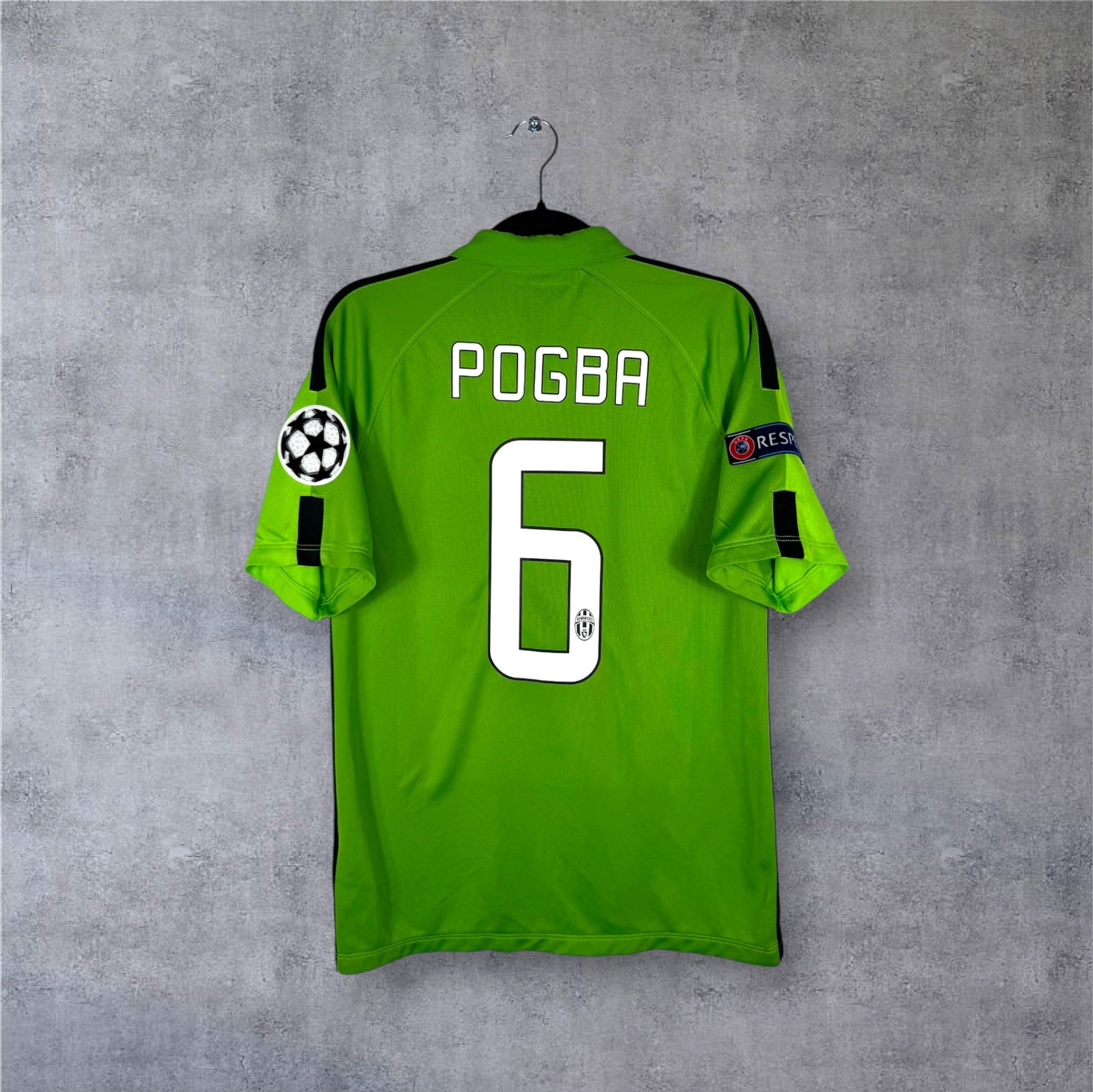 Flocage Pogba numéro 6 sur maillot Juventus 2014-2015 Third