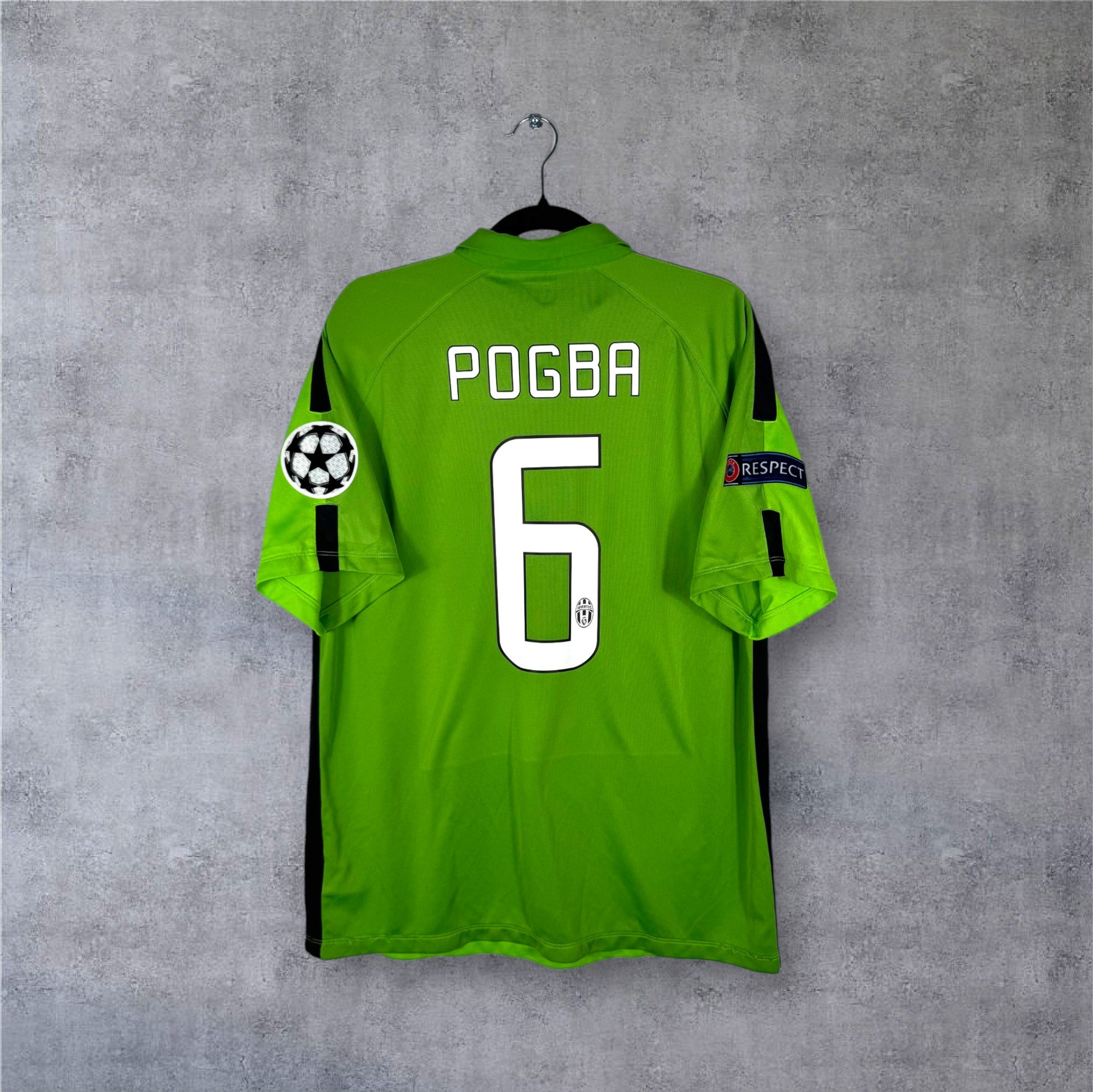 Flocage Pogba numéro 6 sur maillot Juventus 2014-2015 Third