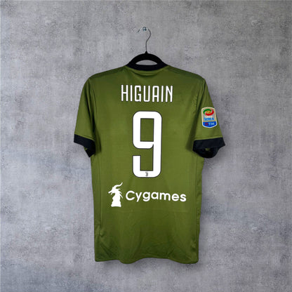 Flocage Higuain numéro 9 sur maillot Juventus 2017-2018 Third