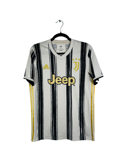Maillot Juventus 2020-2021 domicile Adidas Dybala 10 blanc noir doré taille M vue avant