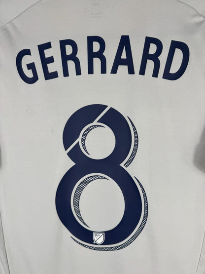 Détail flocage Gerrard 8, maillot LA Galaxy domicile 2016-2017