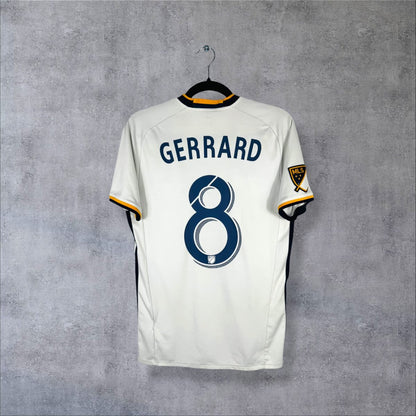 Maillot LA Galaxy 2016-2017 domicile blanc, dos floqué Gerrard 8, patch MLS