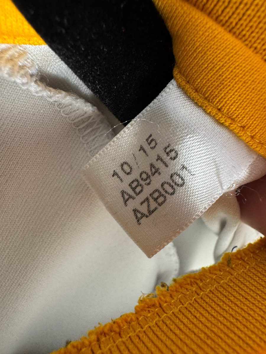 Étiquette Adidas AB9415 datée 10/15, maillot LA Galaxy domicile 2016-2017