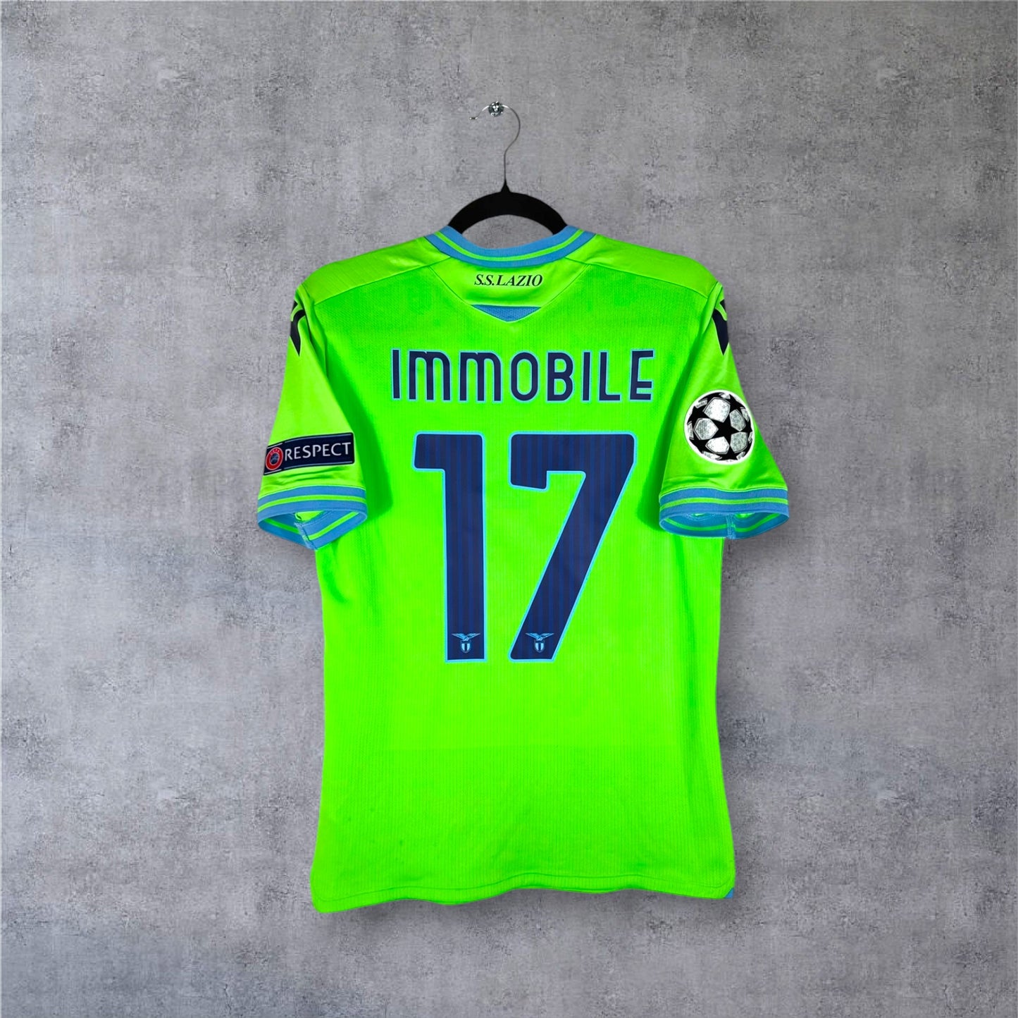 Maillot authentique Lazio Rome 2020-2021 Extérieur Macron vue de face