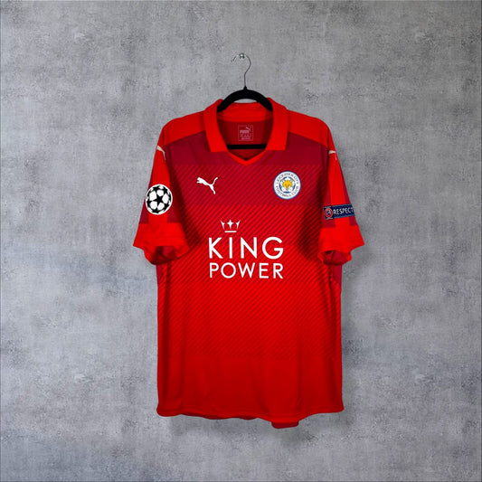 Maillot Leicester City 2016-2017 extérieur vue face sponsor King Power Puma