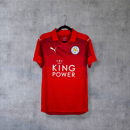 Maillot Leicester City 2016-2017 extérieur vue face sponsor King Power