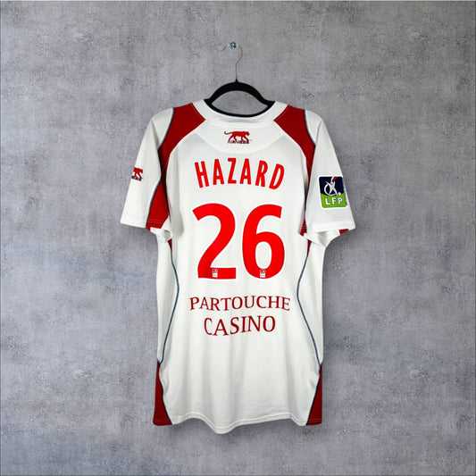 Flocage Hazard numéro 26 sur maillot LOSC Lille 2007-2008 Extérieur