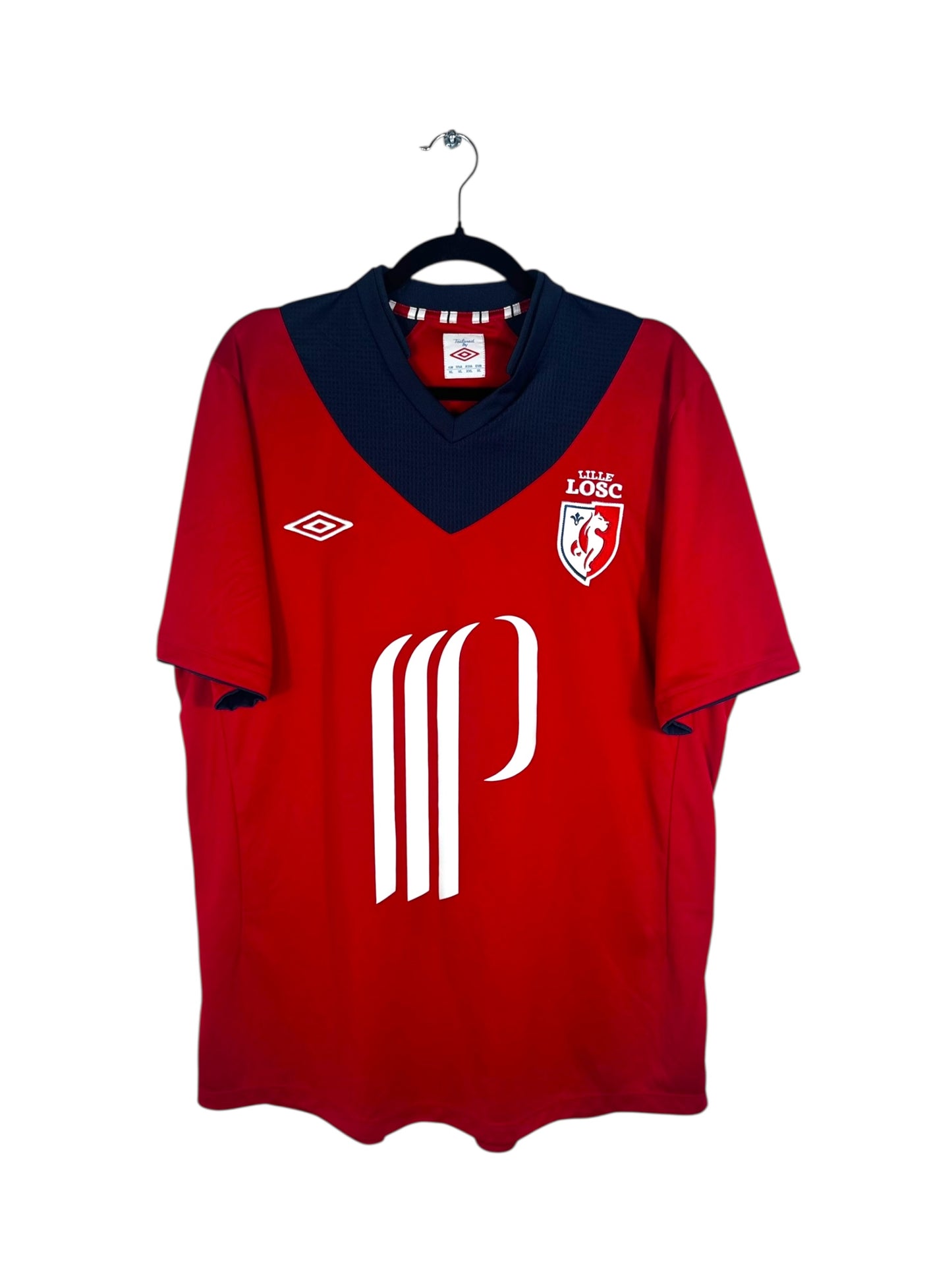 Maillot Lille 2012-2013 domicile Umbro vue avant logo LOSC