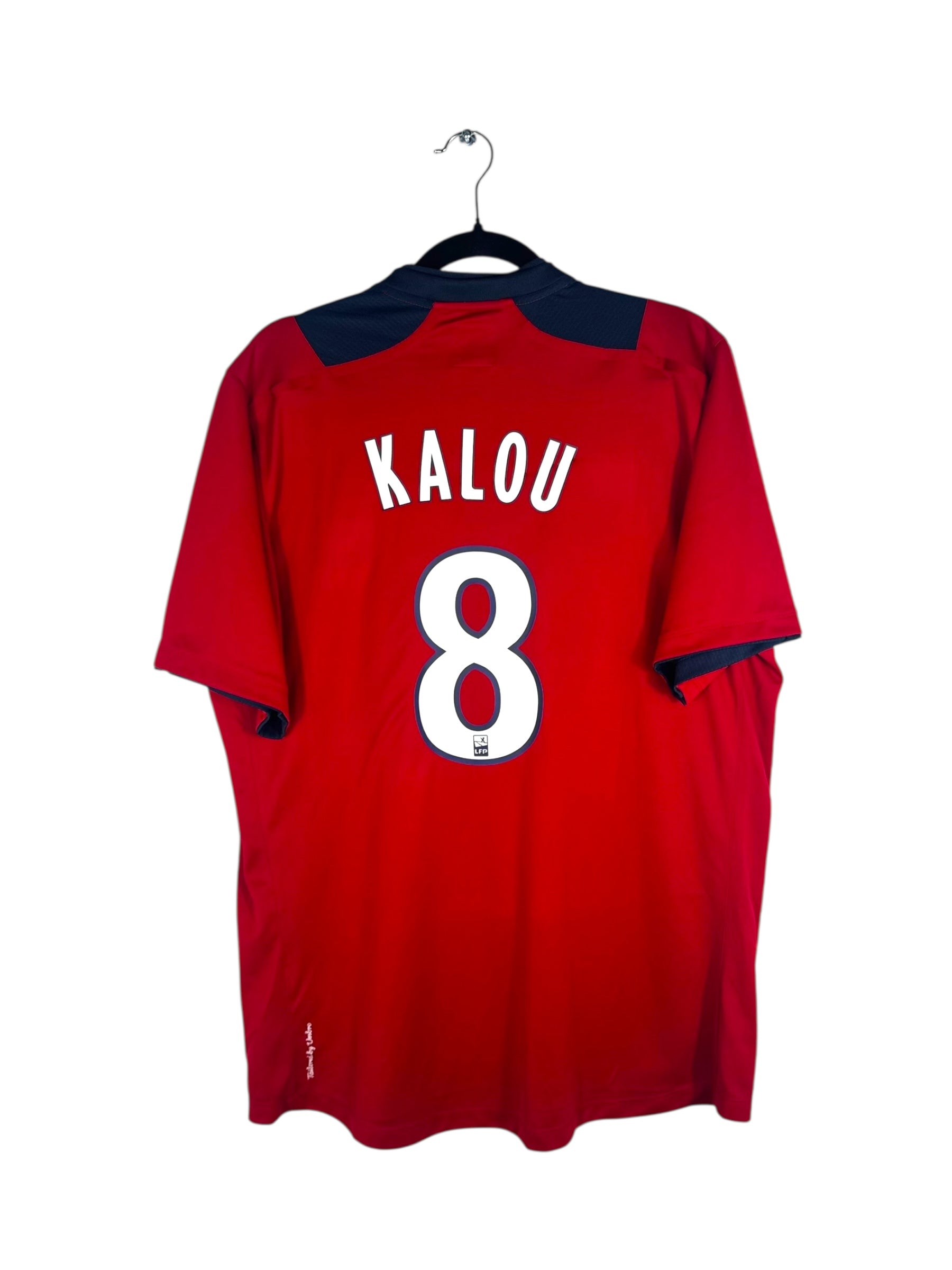 Maillot Lille 2012-2013 domicile Kalou numéro 8 vue arrière flocage