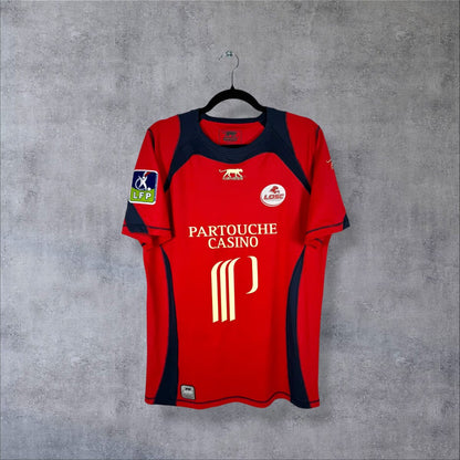 Maillot Lille LOSC domicile 2006-2007 Airness de face, sponsor Partouche Casino
