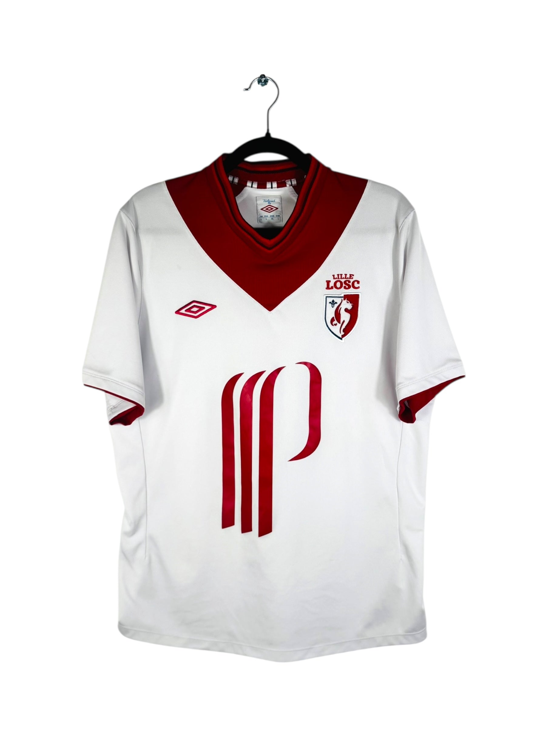 Maillot Lille LOSC 2012-2013 extérieur Umbro vue avant sponsor et écusson