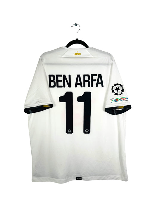 Maillot Lille LOSC 2021-2022 extérieur New Balance Ben Arfa 11 blanc XXL vue arrière