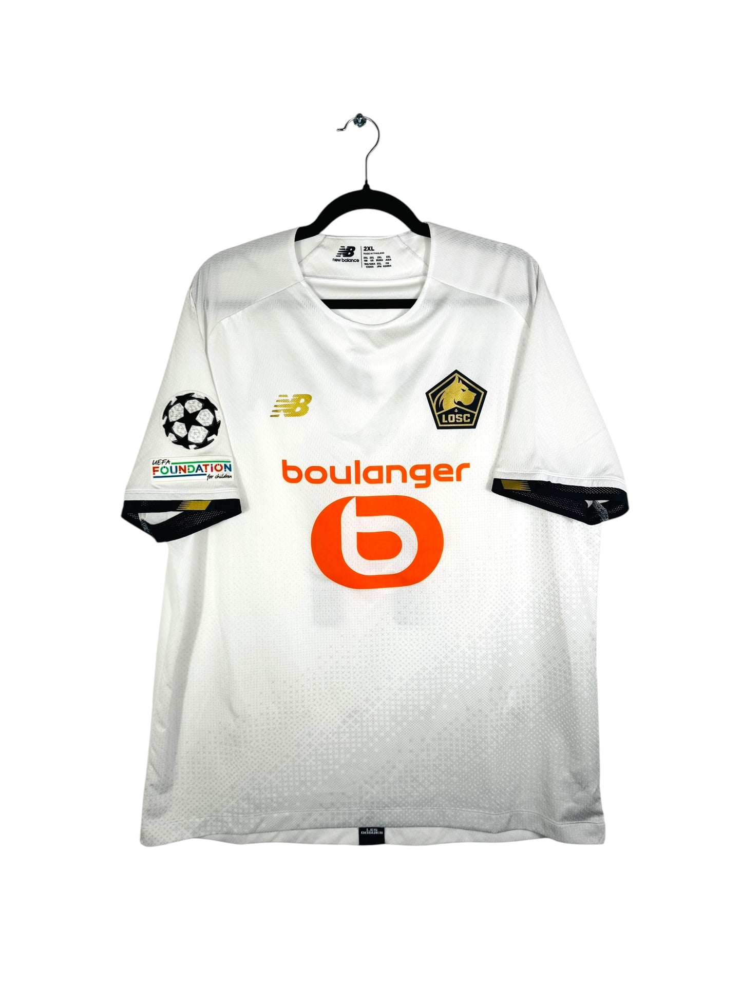 Maillot Lille LOSC 2021-2022 extérieur New Balance Ben Arfa 11 blanc XXL vue avant