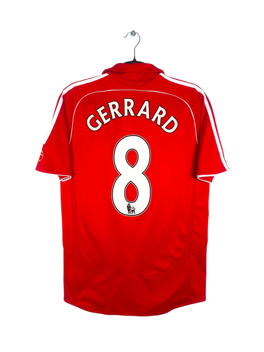 Maillot Liverpool FC 2006-2008 Domicile Gerrard N°8 - Vue arrière