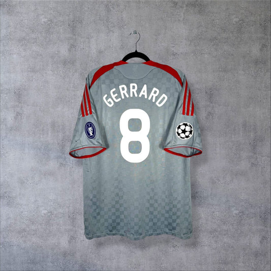 Maillot Liverpool 2008-2010 extérieur Gerrard 8 vu de dos