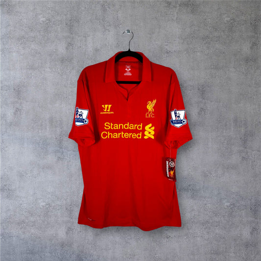 Maillot authentique Liverpool 2012-2013 Domicile Warrior vue de face