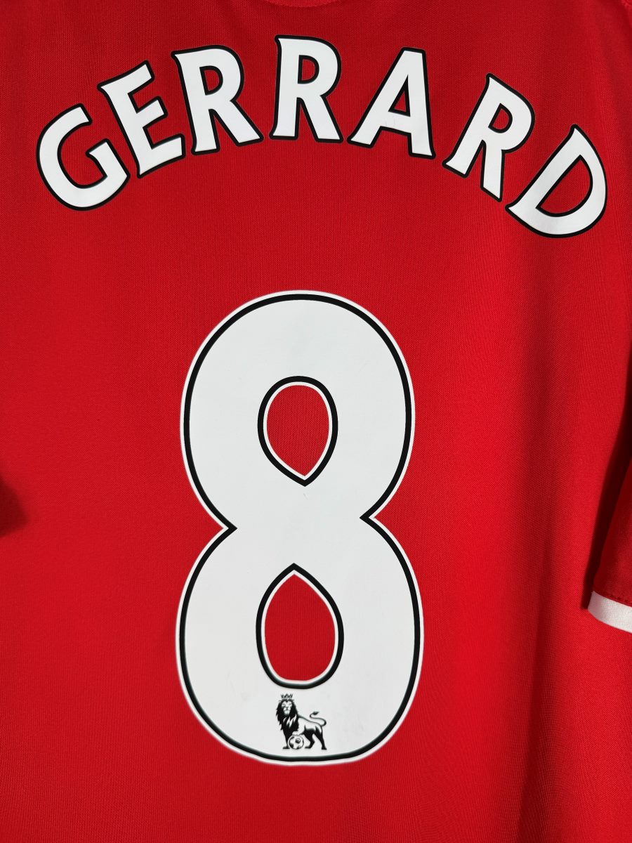 Flocage Gerrard numero 8 police Premier League avec lion