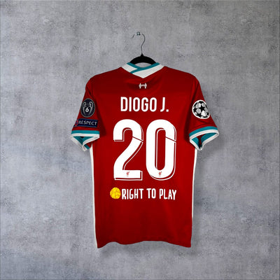 Liverpool 2020-2021 Home Shirt - Diogo Jota No.20 (S)