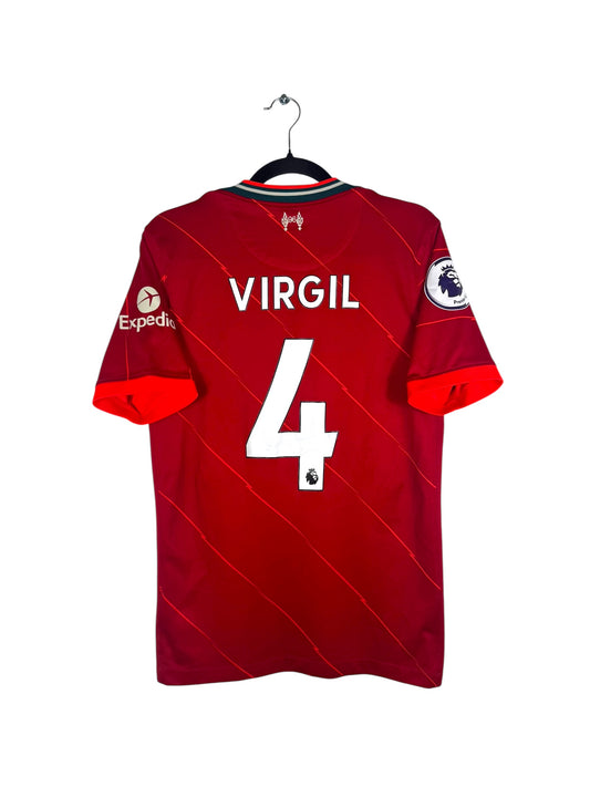 Maillot Liverpool 2021-2022 domicile Nike Van Dijk 4 rouge S vue arrière