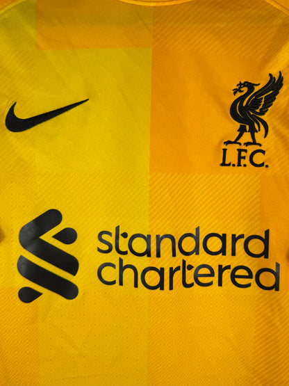 Détail de l'écusson de Liverpool et du logo Nike