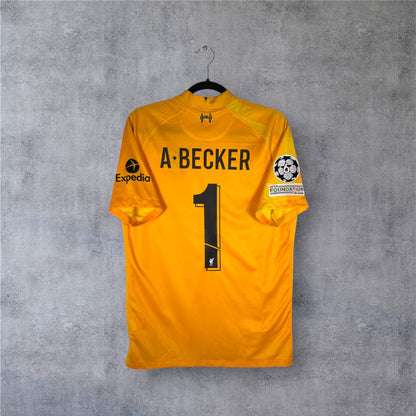 Flocage Alisson Becker numéro 1 sur maillot Liverpool 2021-2022