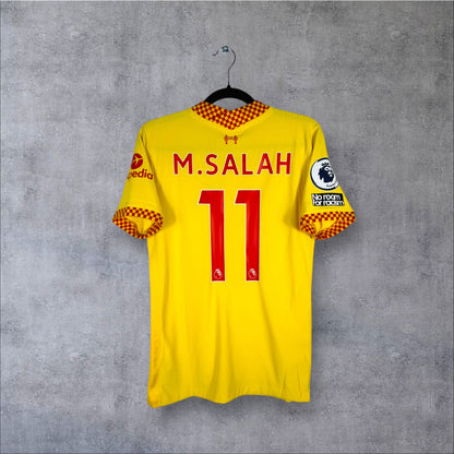 Flocage Salah numéro 11 sur maillot Liverpool 2021-2022 Third Version Pro