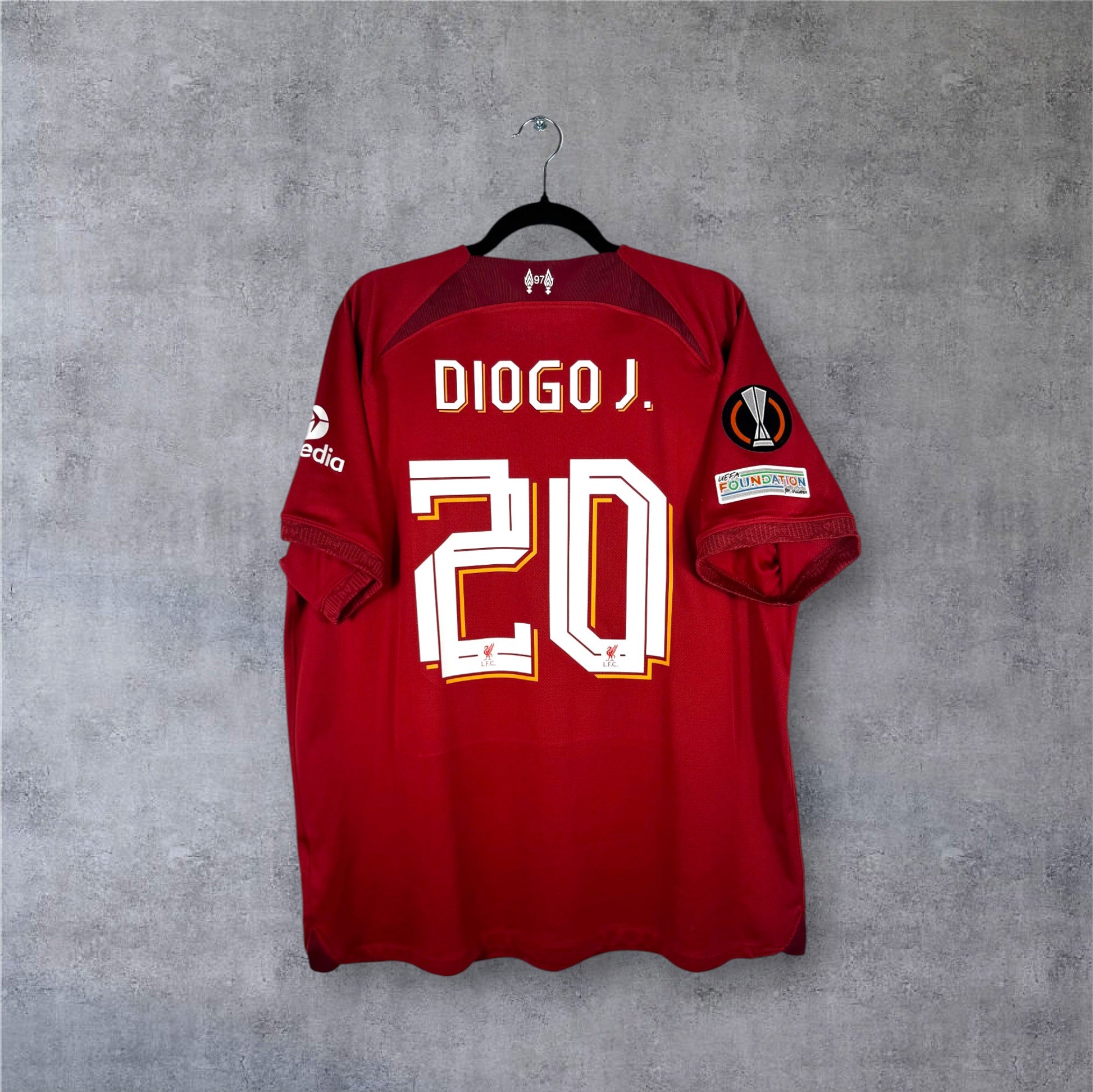 Flocage Diogo Jota numéro 20 sur maillot Liverpool 2023-2024 Domicile