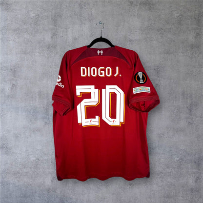 Flocage Diogo Jota numéro 20 sur maillot Liverpool 2023-2024 Domicile