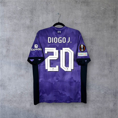 Flocage Diogo Jota numéro 20 sur maillot Liverpool 2023-2024 Third