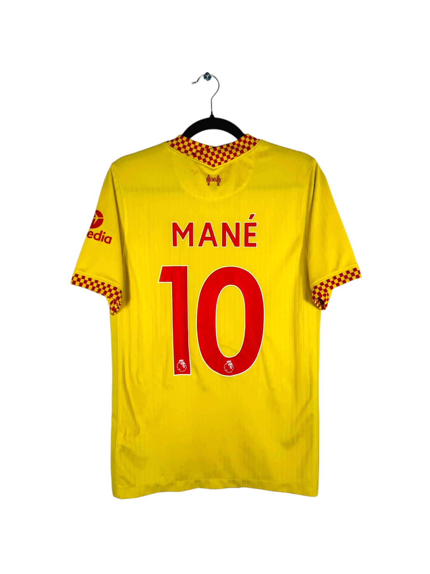 Maillot Liverpool FC 2021-2022 third Nike Mané 10 jaune taille S vue arrière