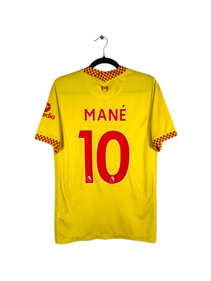 Maillot Liverpool FC 2021-2022 third Nike Mané 10 jaune taille S vue arrière