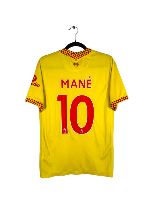 Maillot Liverpool FC 2021-2022 third Nike Mané 10 jaune taille S vue arrière