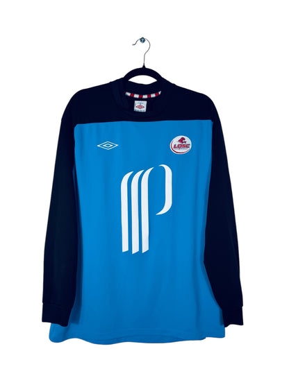 Maillot LOSC 2011-2012 Gardien Umbro - Vue avant, taille XL, couleur bleu.